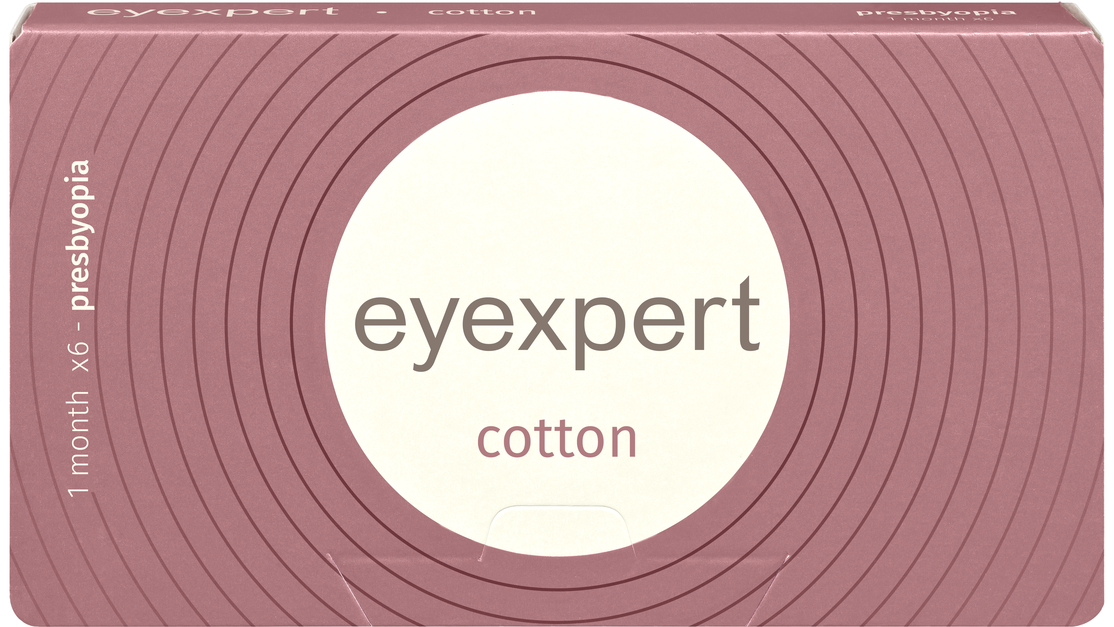 Front Eyexpert Eyexpert Cotton Multifocaal Maandlenzen 6 lenzen per doosje
