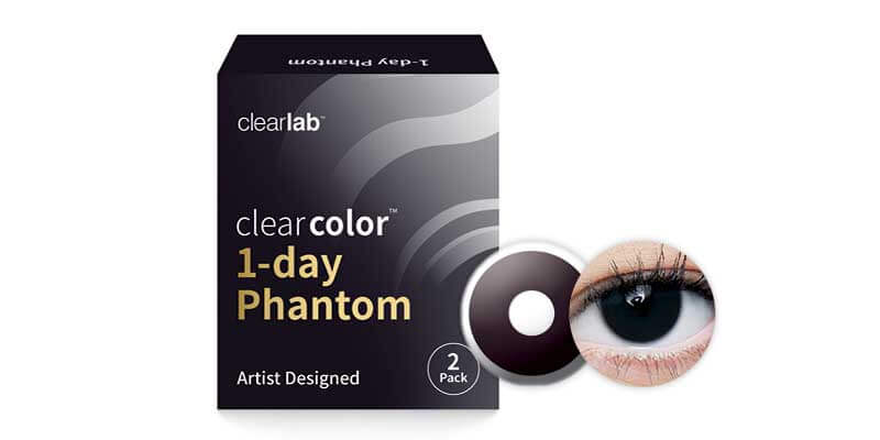 Front Clearcolor 1-Day Phantom Black Out