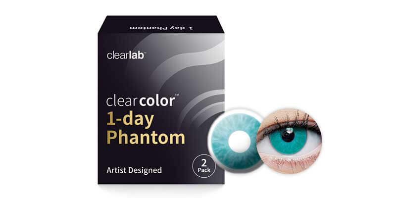 Front ClearColor Clearcolor 1-Day Phantom Blue Walker Daglenzen 2 lenzen per doosje