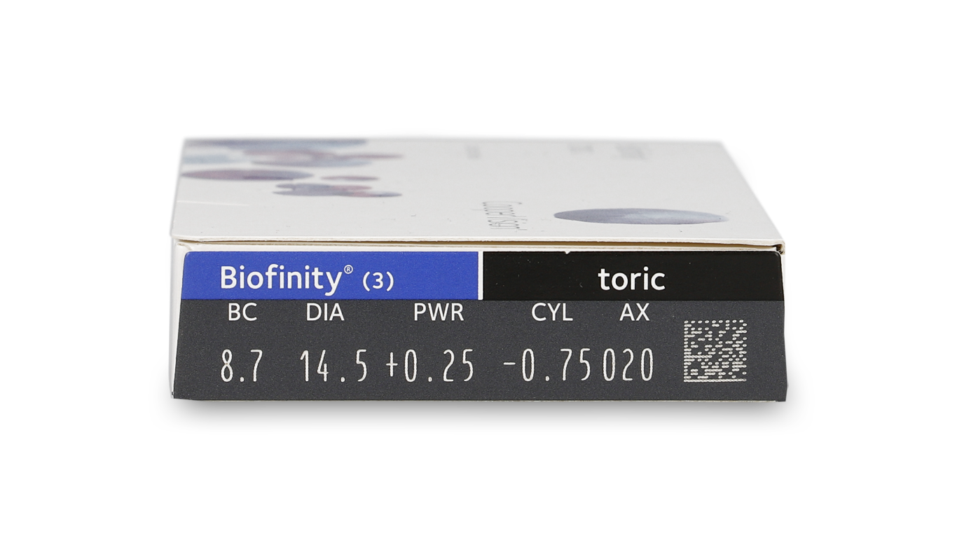 Parameter Biofinity Biofinity for Astigmatism Maandlenzen 3 lenzen per doosje
