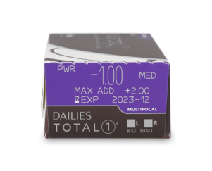 Parameter Dailies Dailies Total 1 Multifocal Daglenzen 30 lenzen per doosje