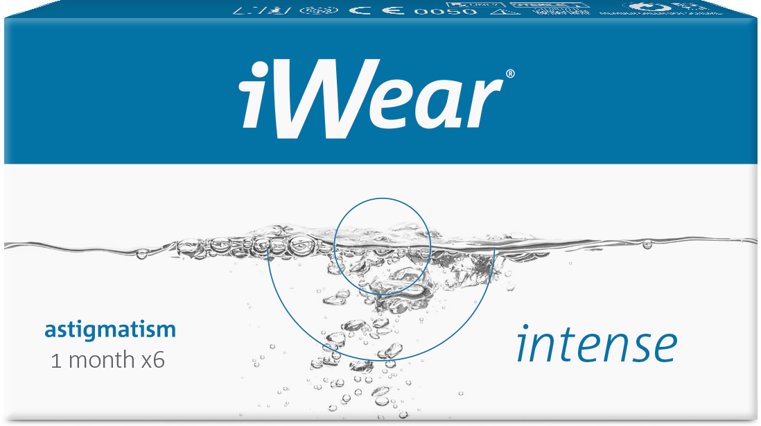 Front iWear iWear Intense For Astigmatism Maandlenzen 6 lenzen per doosje