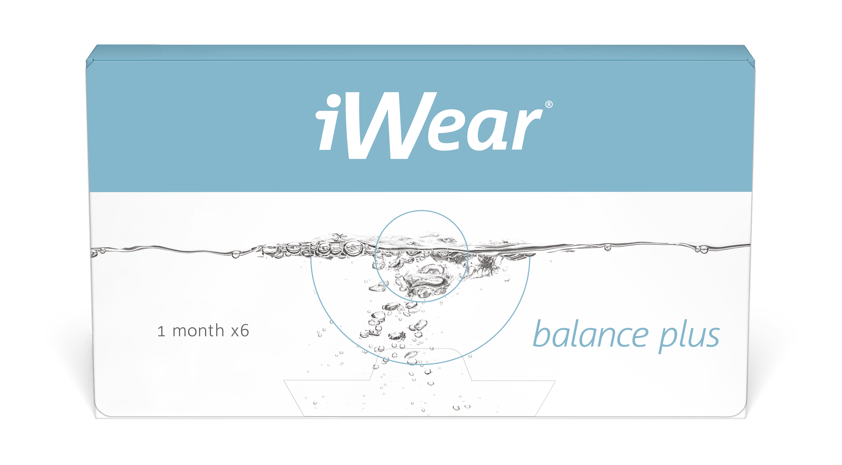 Front iWear iWear Balance Plus Maandlenzen 6 lenzen per doosje