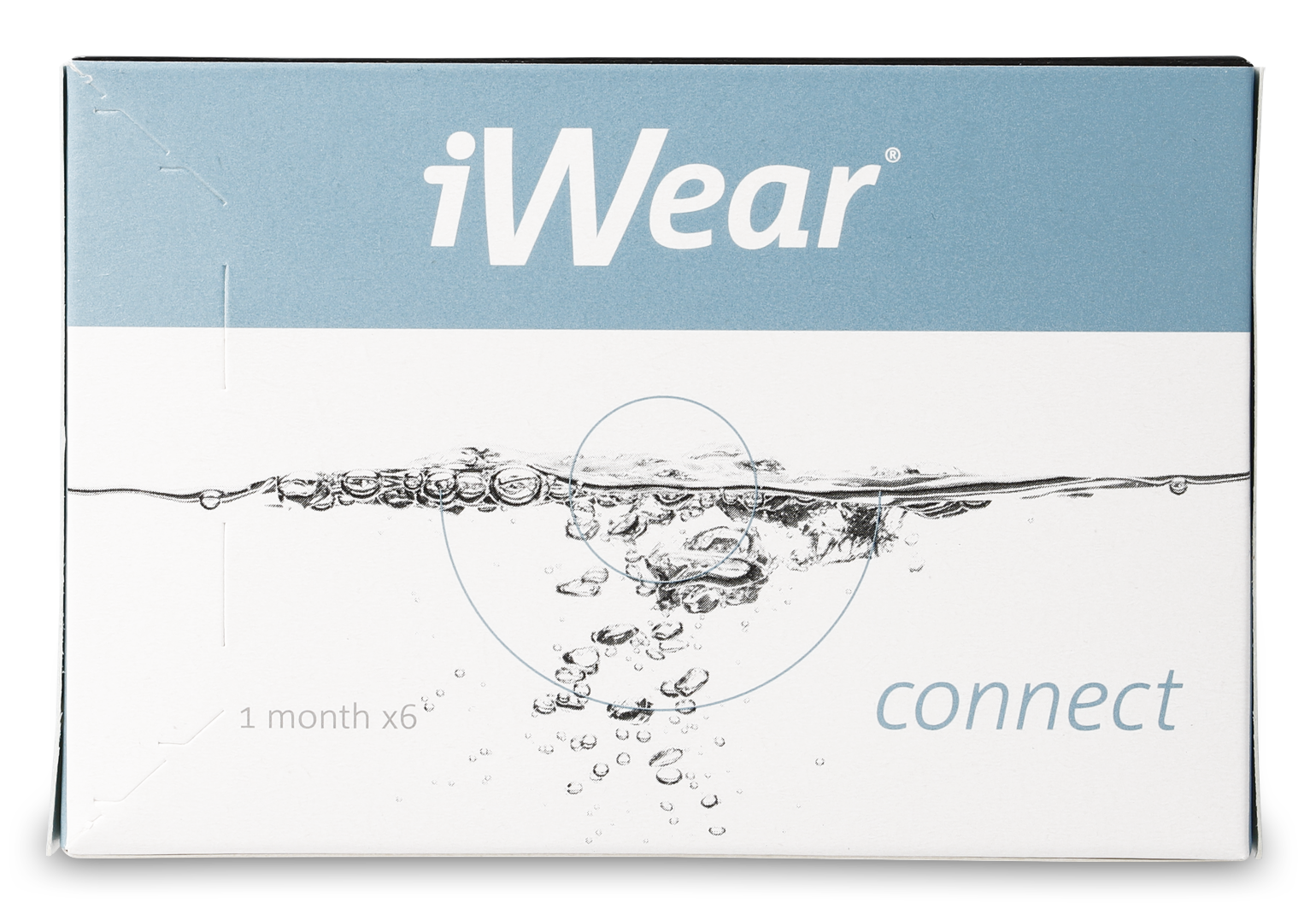 Front iWear iWear Connect Maandlenzen 6 lenzen per doosje
