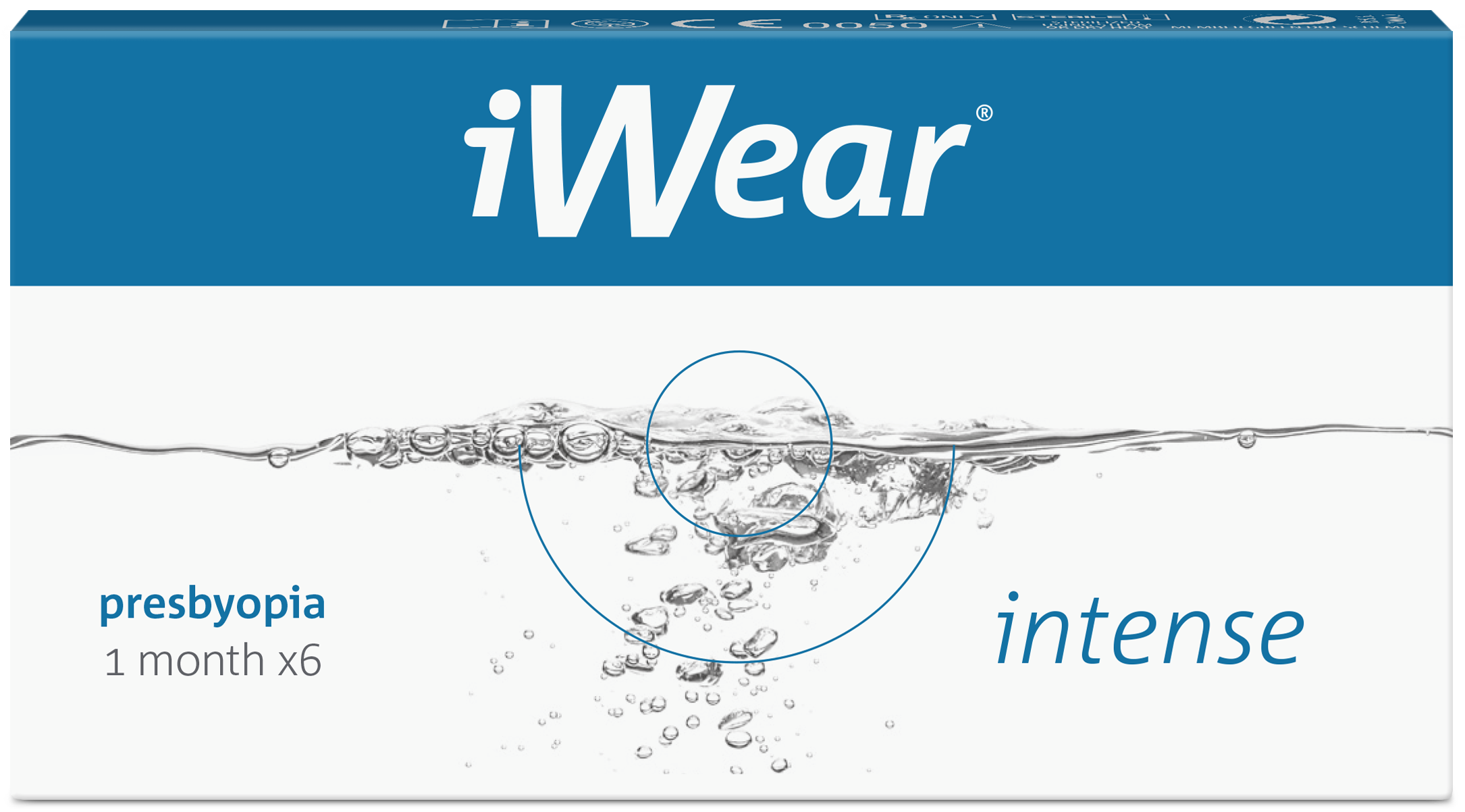 Front iWear iWear Intense Multifocaal Maandlenzen 6 lenzen per doosje