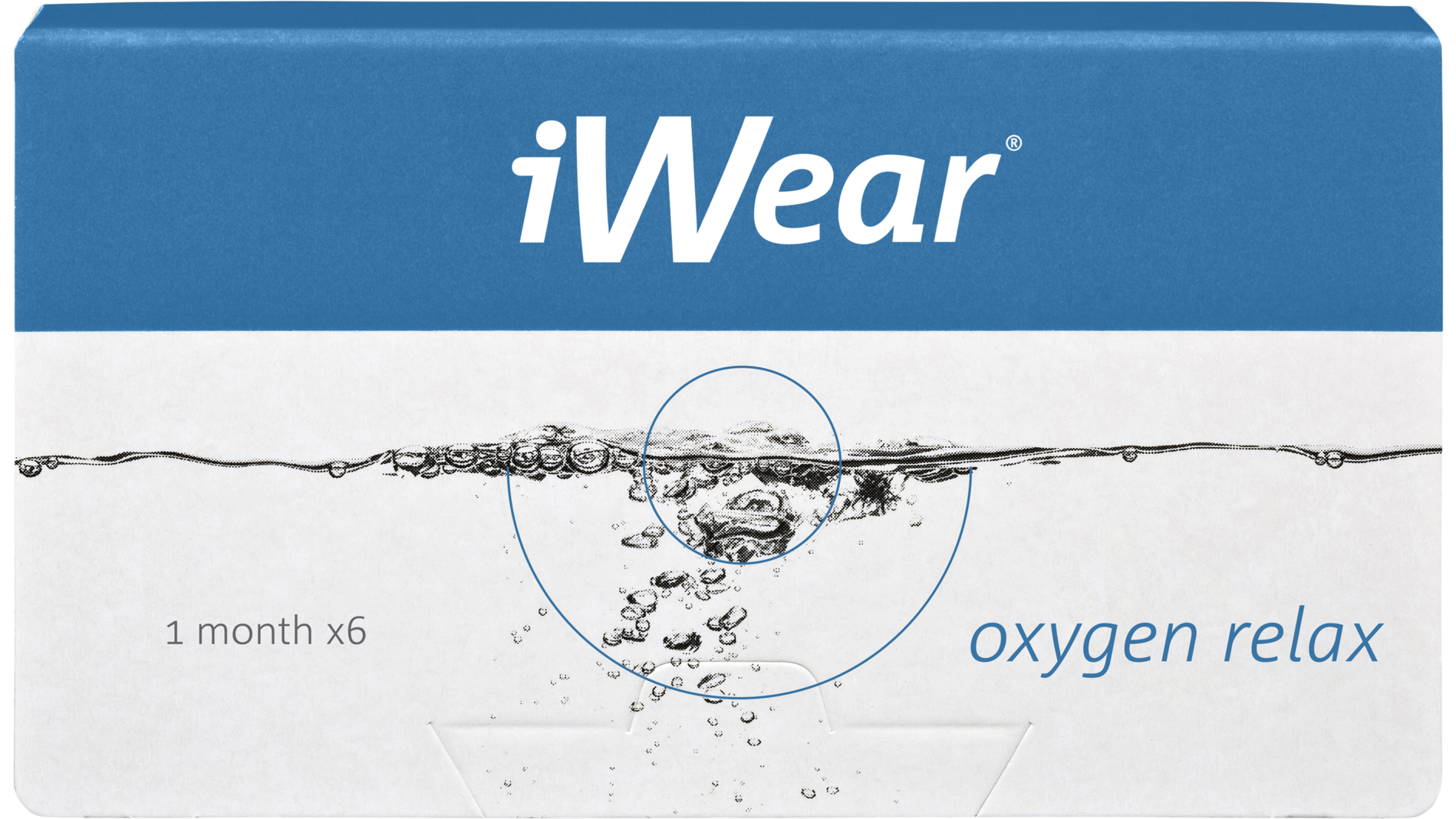 Front iWear iWear Oxygen Relax Maandlenzen 6 lenzen per doosje