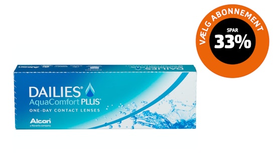 Dailies Dailies AquaComfort Plus Endagslinser 30 Kontaktlinser pr. pakke