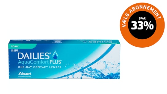 Dailies Dailies AquaComfort Plus Toric Endagslinser 30 Kontaktlinser pr. pakke