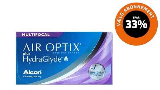 Air Optix Air Optix HydraGlyde Multifocal Månedslinser 6 Kontaktlinser pr. pakke