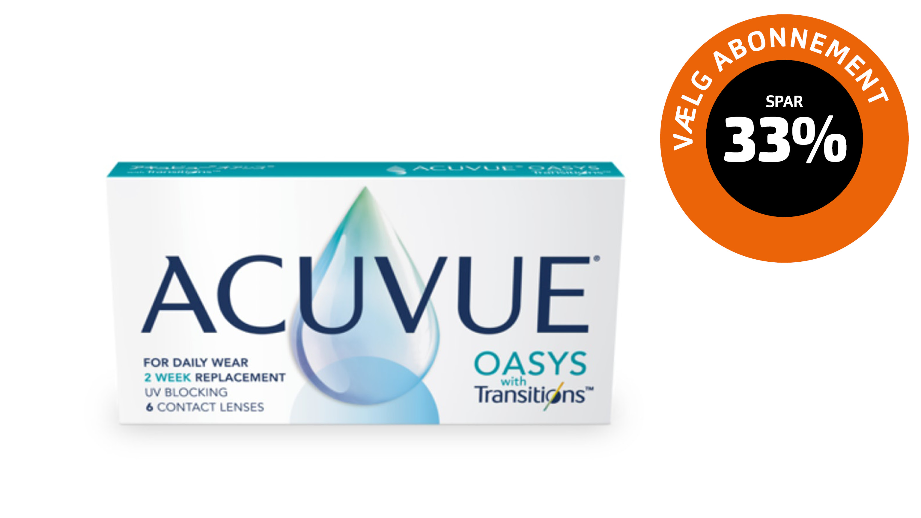 Front ACUVUE® Oasys with Transitions