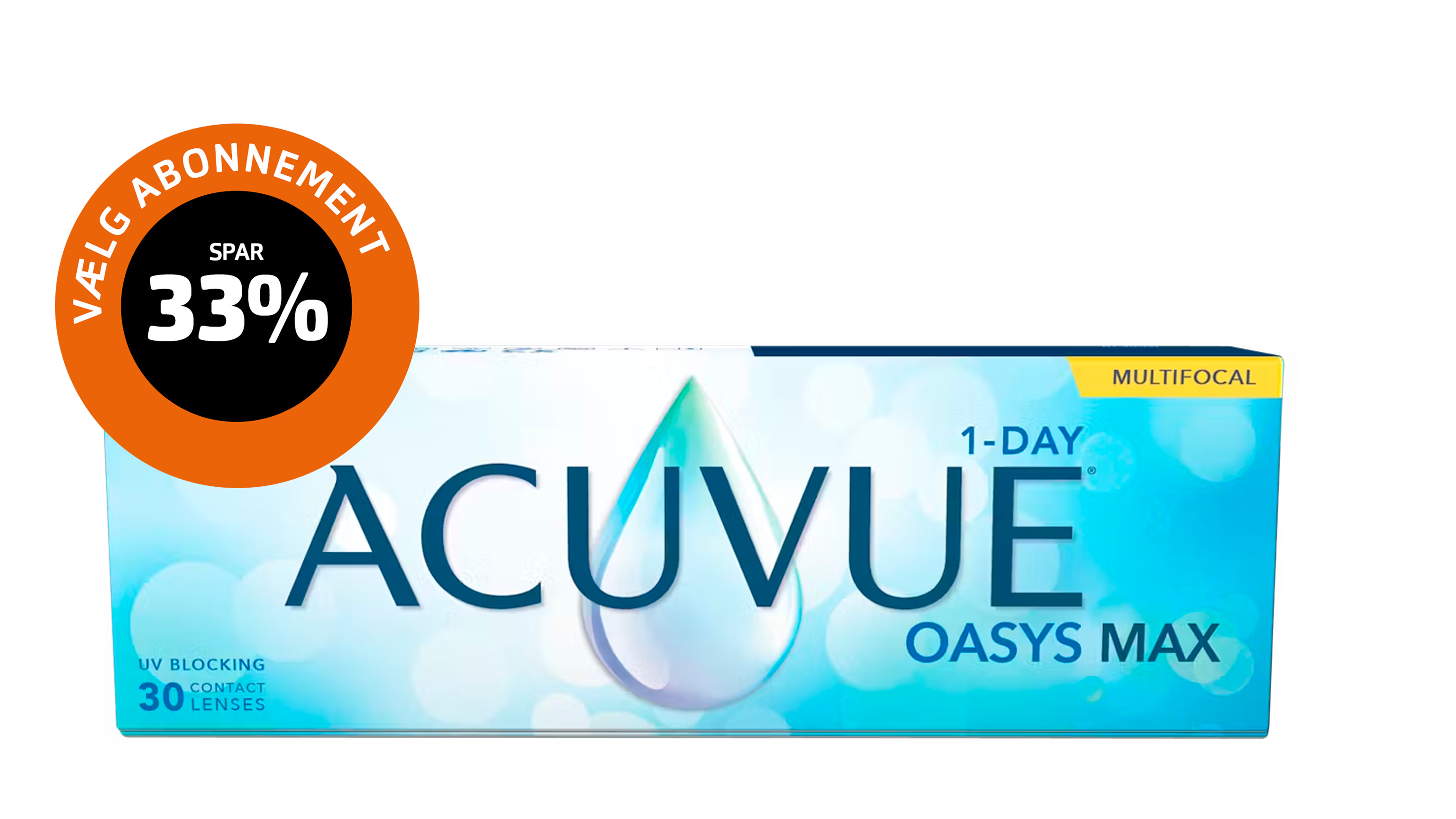 Front ACUVUE® ACUVUE® Oasys Max Multifocal Endagslinser 30 Kontaktlinser pr. pakke