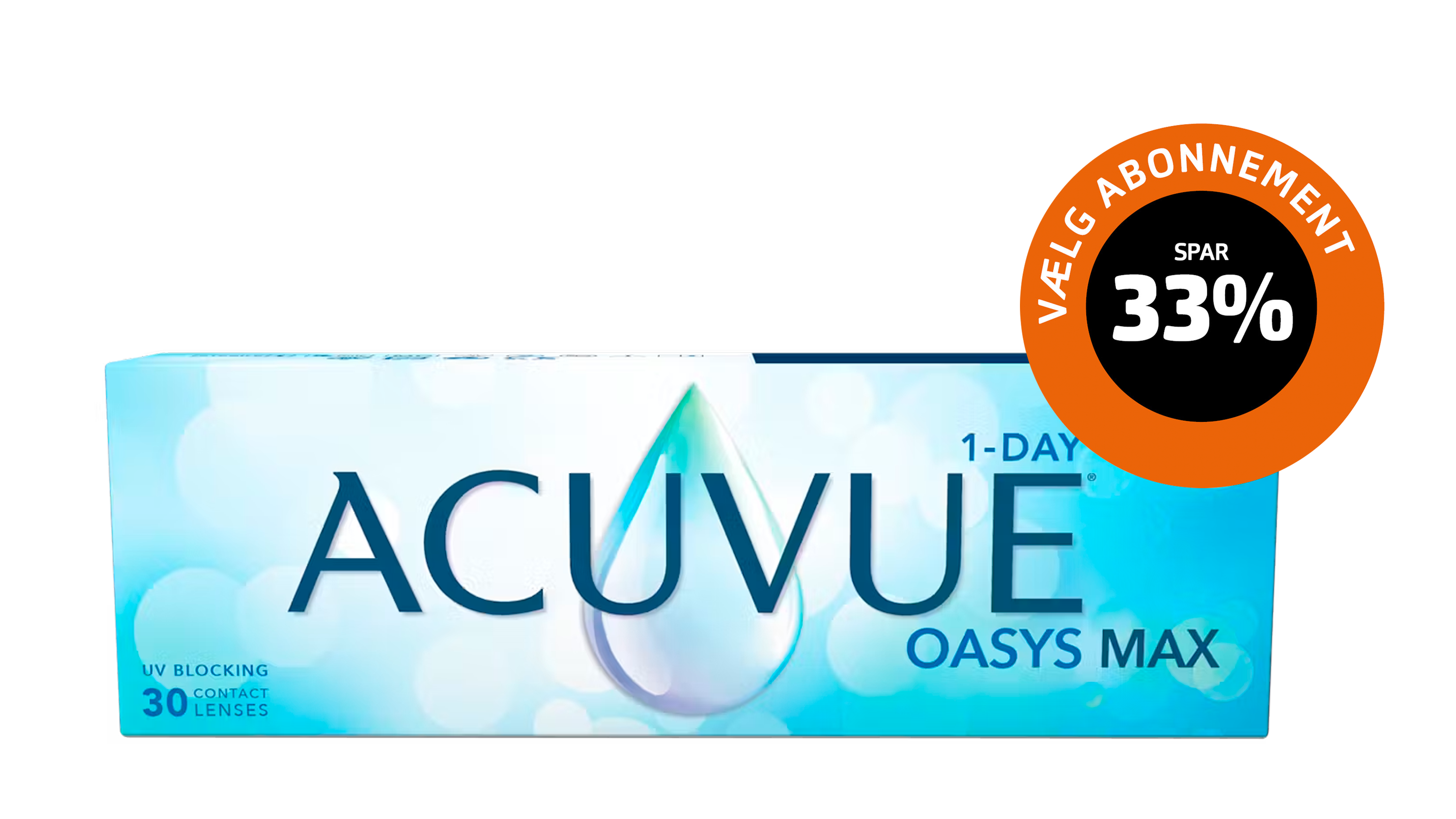 Front ACUVUE® ACUVUE® Oasys Max Endagslinser 30 Kontaktlinser pr. pakke