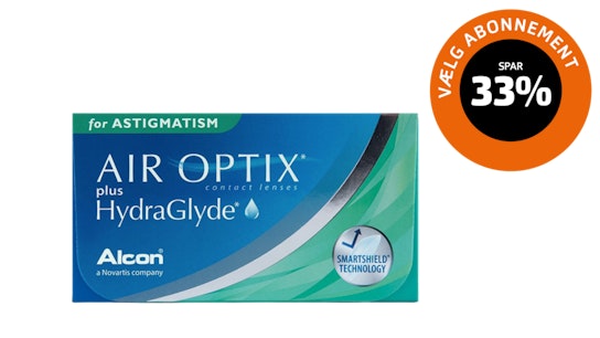 Air Optix Air Optix HydraGlyde Astigmatism Månedslinser 6 Kontaktlinser pr. pakke