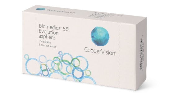 Biomedics Biomedics 55 Evolution Månedslinser 6 Kontaktlinser pr. pakke