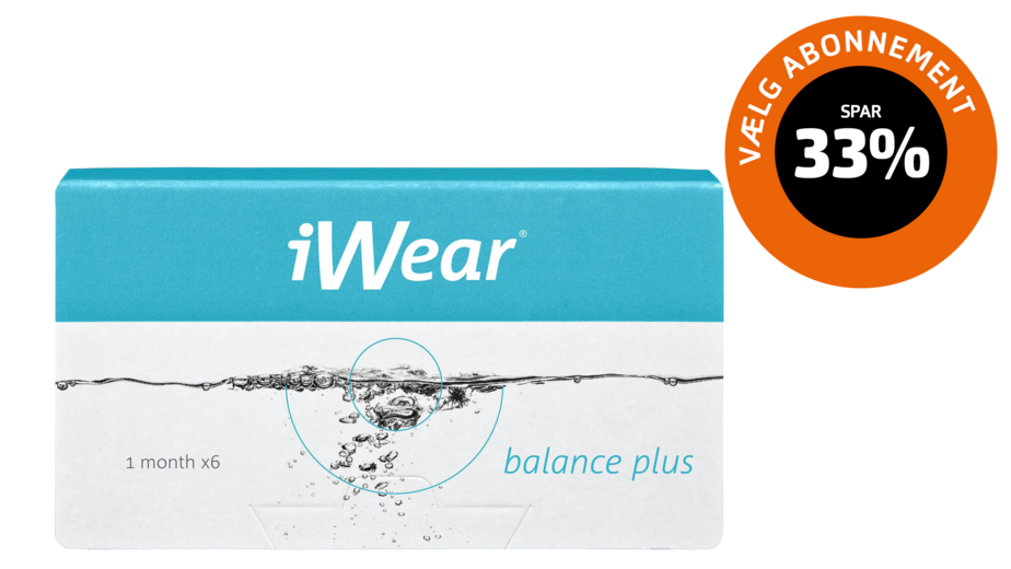 Front iWear iWear balance plus Månedslinser 6 Kontaktlinser pr. pakke