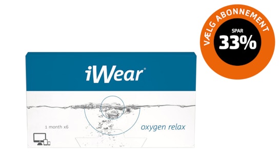 iWear iWear Oxygen Relax Månedslinser 6 Kontaktlinser pr. pakke