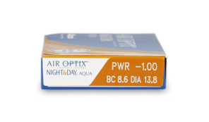 Parameter Air Optix Air Optix Night&Day Aqua 6 unidades Mensuales 6 lentillas por caja
