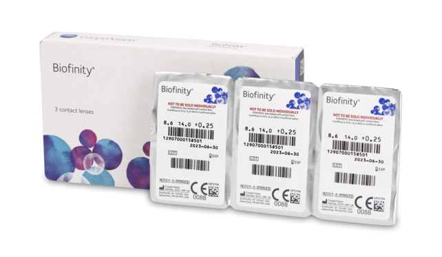 Open_Box Biofinity Biofinity 3 unidades Mensuales 3 lentillas por caja
