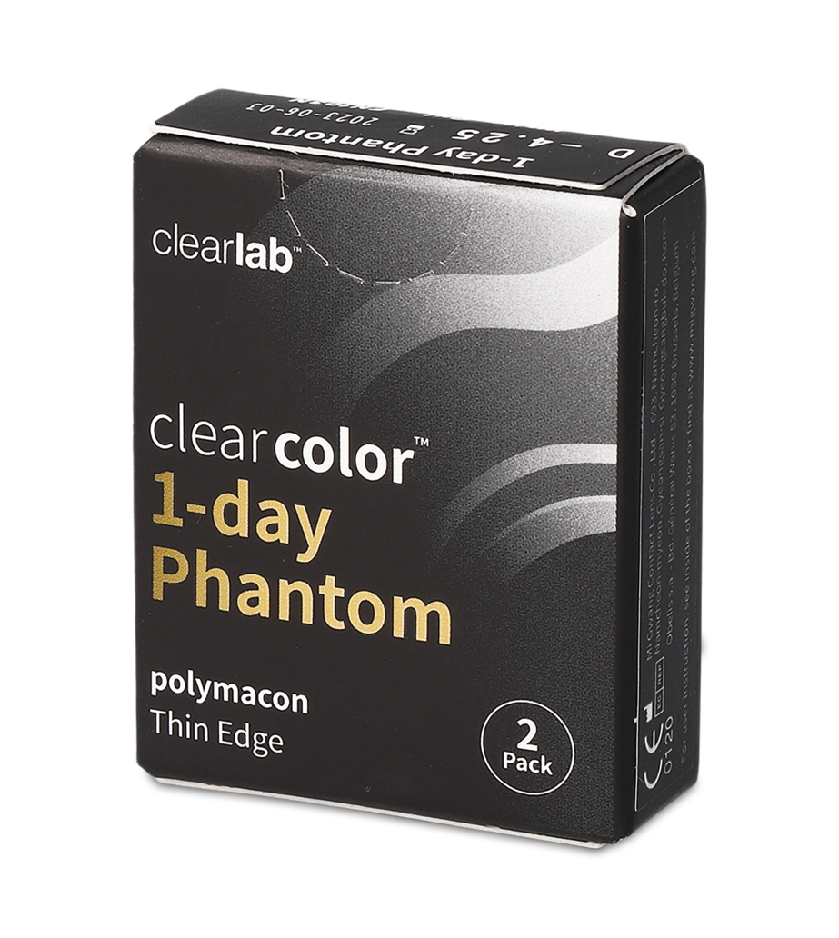 Open_Box Clearcolor Clear Color 1 Day Black Out 2 unidades Diarias 2 lentillas por caja