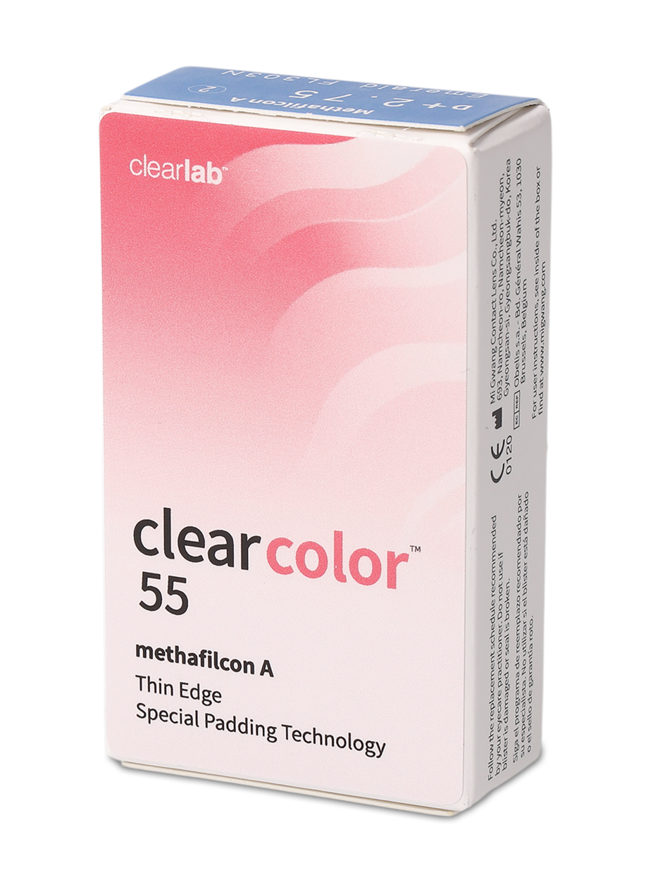 Angle_Left01 Clearcolor Clear Color 55 Serenity 2 unidades Mensuales 2 lentillas por caja