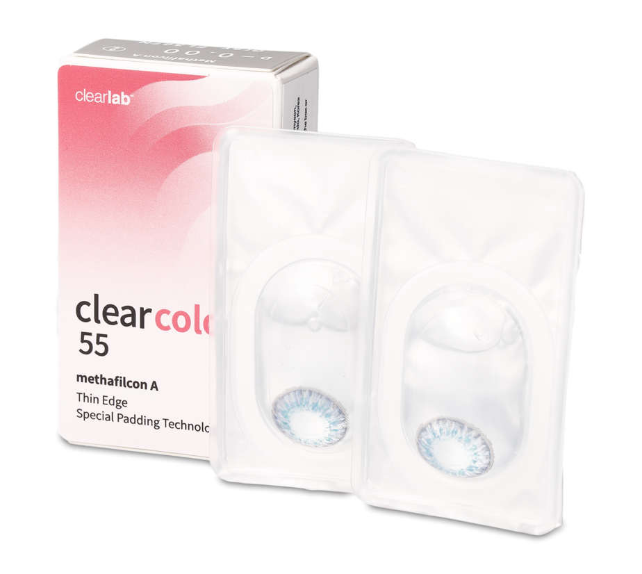 Open_Box Clearcolor Clear Color 55 Olive 2 unidades Mensuales 2 lentillas por caja