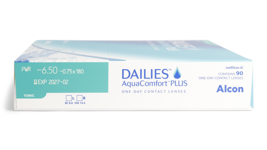 Parameter Dailies Dailies Aqua Comfort Plus Toric 90 unidades Diarias 90 lentillas por caja