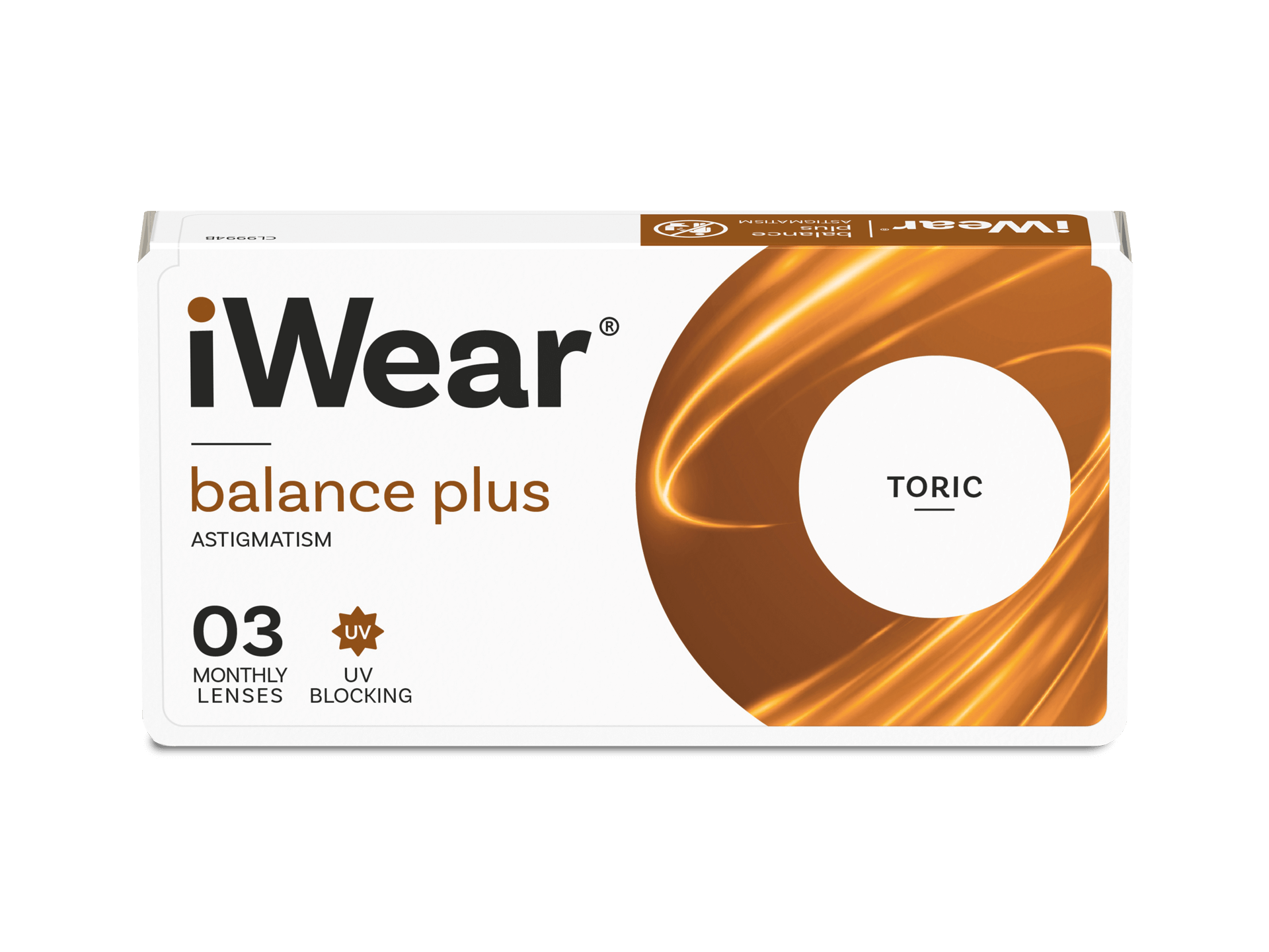 Front, iWear balance plus Astigmatism 3 unidades