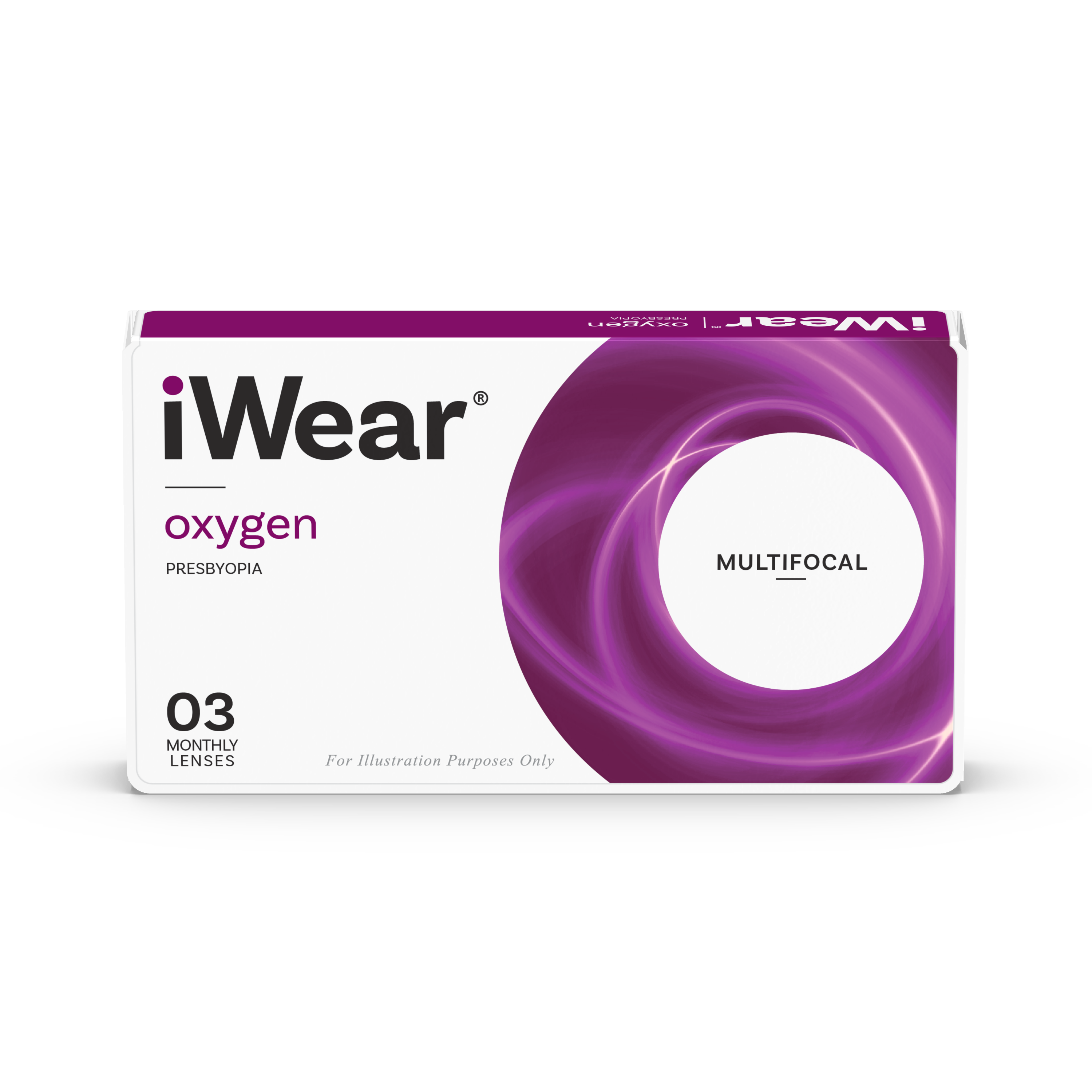 Front, iWear oxygen presbyopia 3 unidades