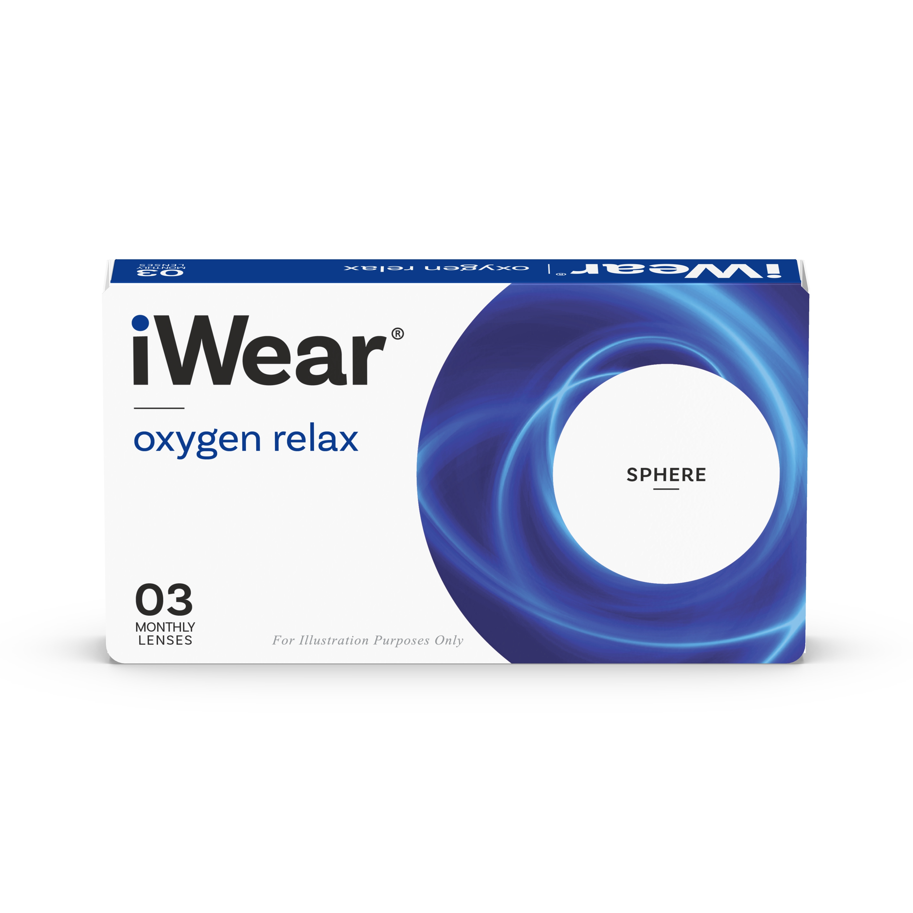 Front, iWear oxygen Relax 3 unidades