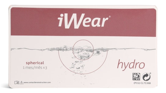 iWear iWear hydro 3 unidades Mensuales 3 lentillas por caja