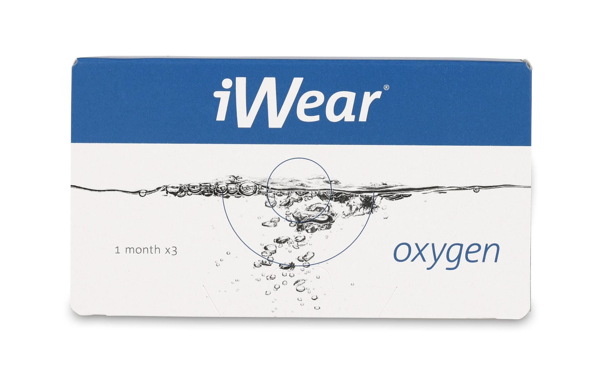 Front iWear iWear oxygen 3 unidades Mensuales 3 lentillas por caja