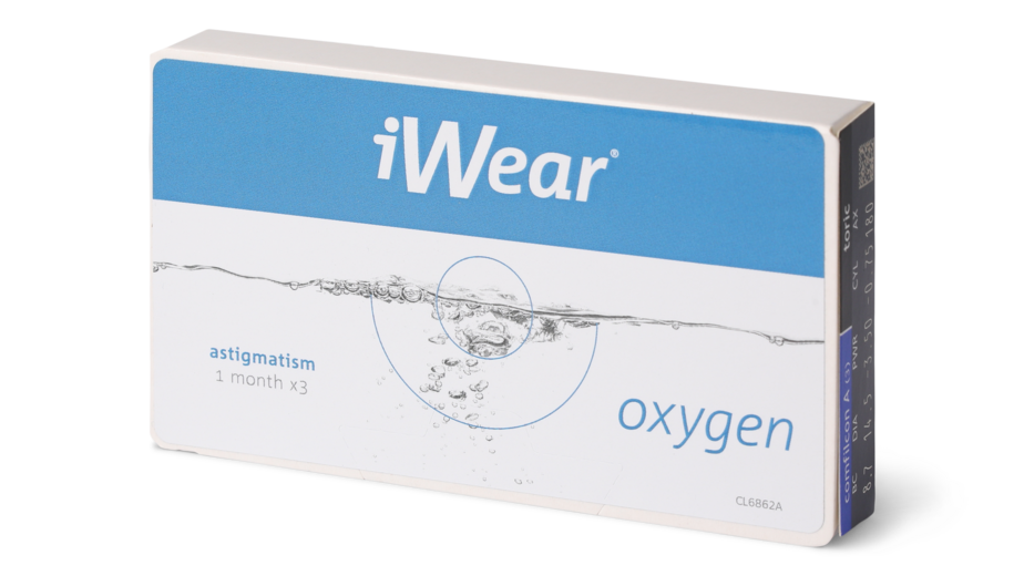 Angle_Left01 iWear iWear oxygen Astigmatism 3 unidades Mensuales 3 lentillas por caja