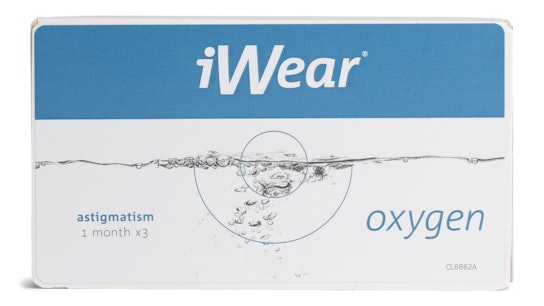 iWear iWear oxygen Astigmatism 3 unidades Mensuales 3 lentillas por caja