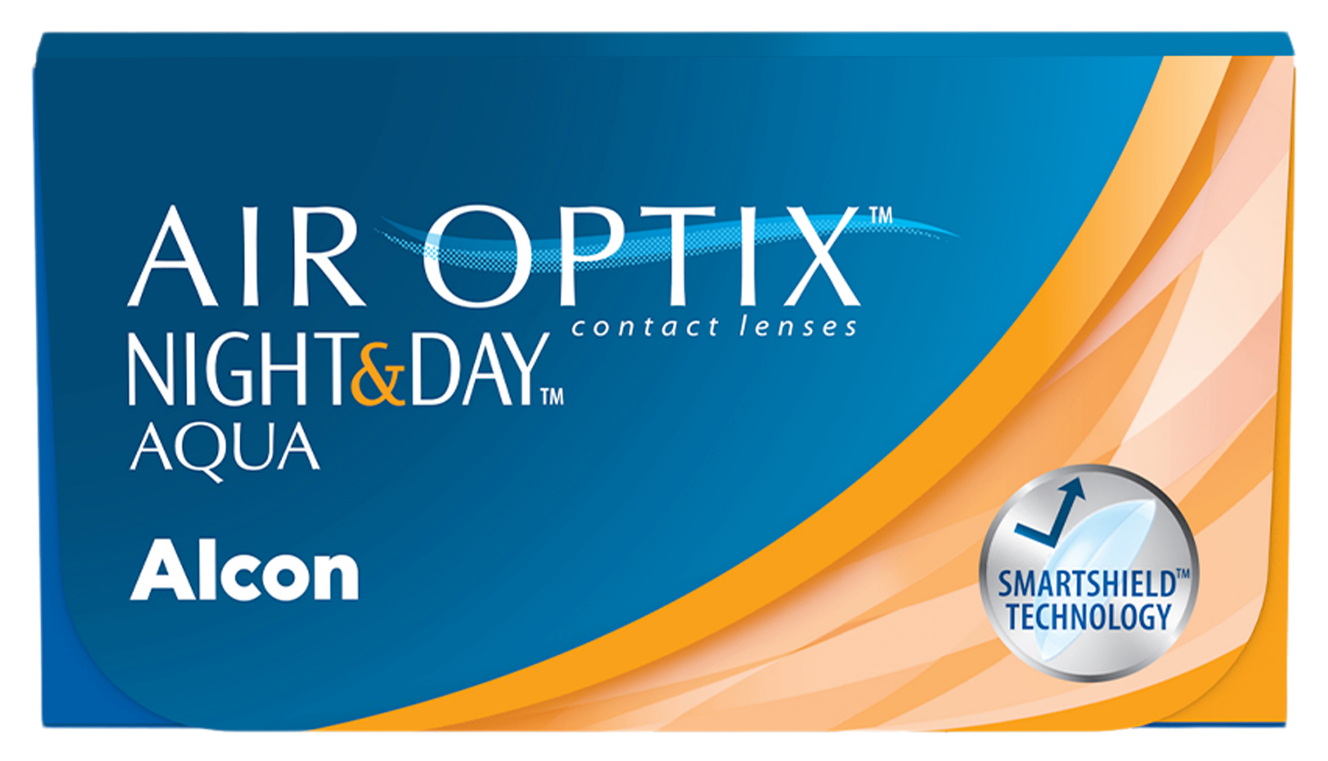 Front Air Optix Air Optix Night&Day Aqua 6 unidades Mensuales 6 lentillas por caja