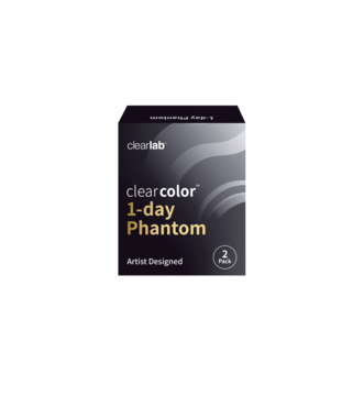 Front Clearcolor Clear Color 1 Day Black Out 2 unidades Diarias 2 lentillas por caja