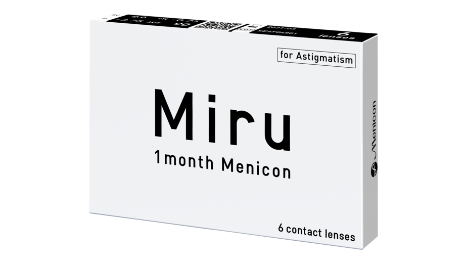 Angle_Left01 Miru Miru 1 month for Astigmatism 6 unidades Mensuales 6 lentillas por caja