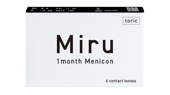 Miru Miru 1 month for Astigmatism 6 unidades Mensuales 6 lentillas por caja
