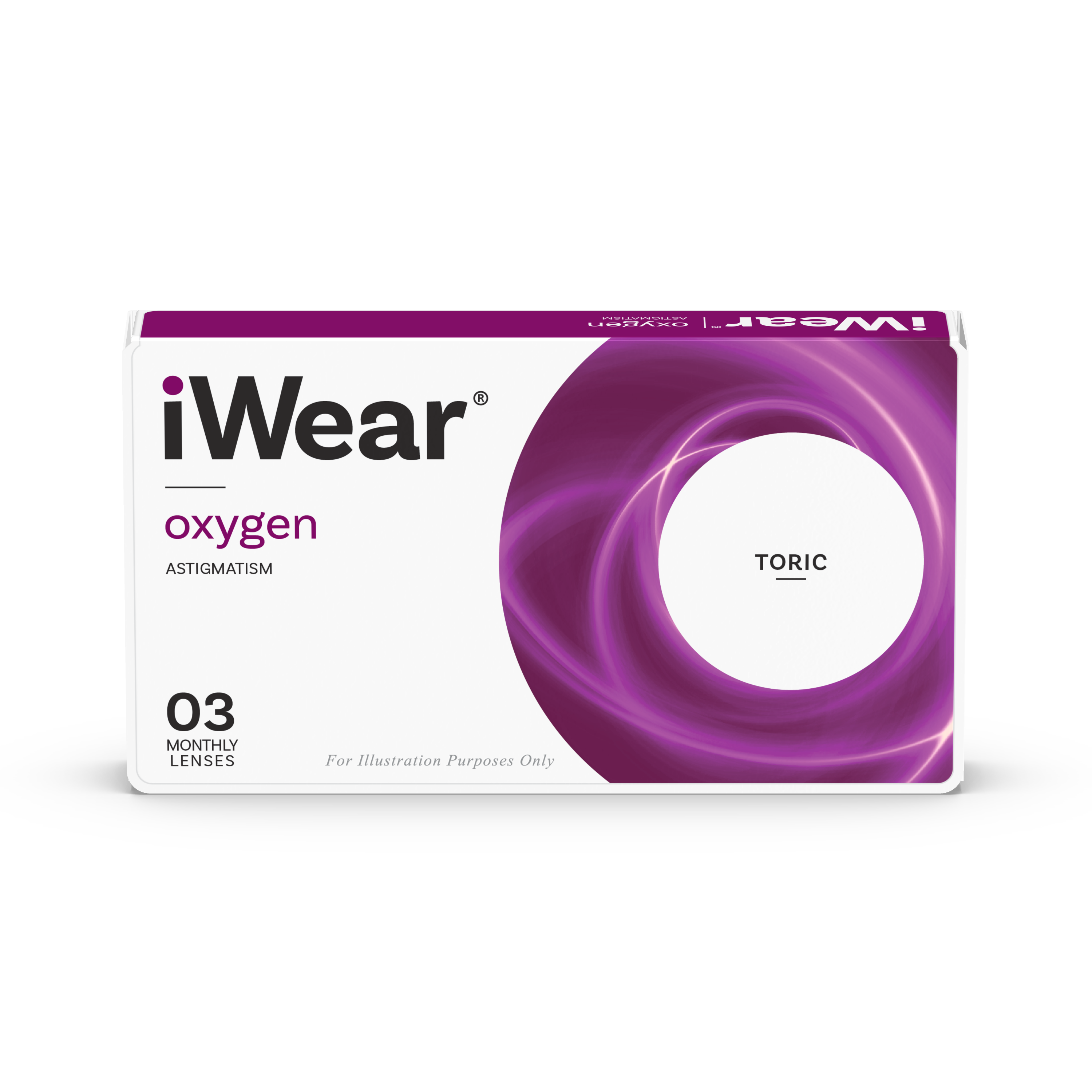 Front IWEAR Iwear Oxygen Astigmatism (6) Mensuelle 6 Lentilles par boîte