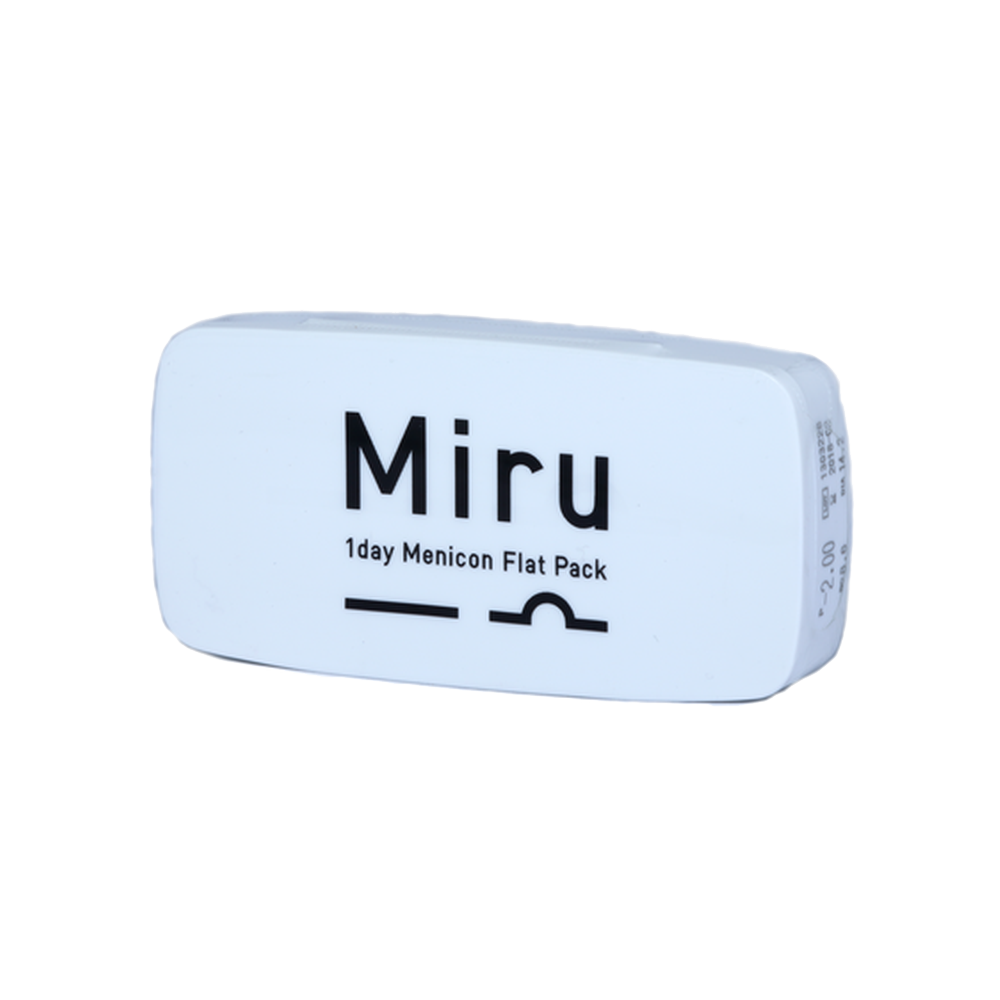Front Miru Miru 1day Flat pack - Boite de 30 lentilles Journalière 30 Lentilles par boîte