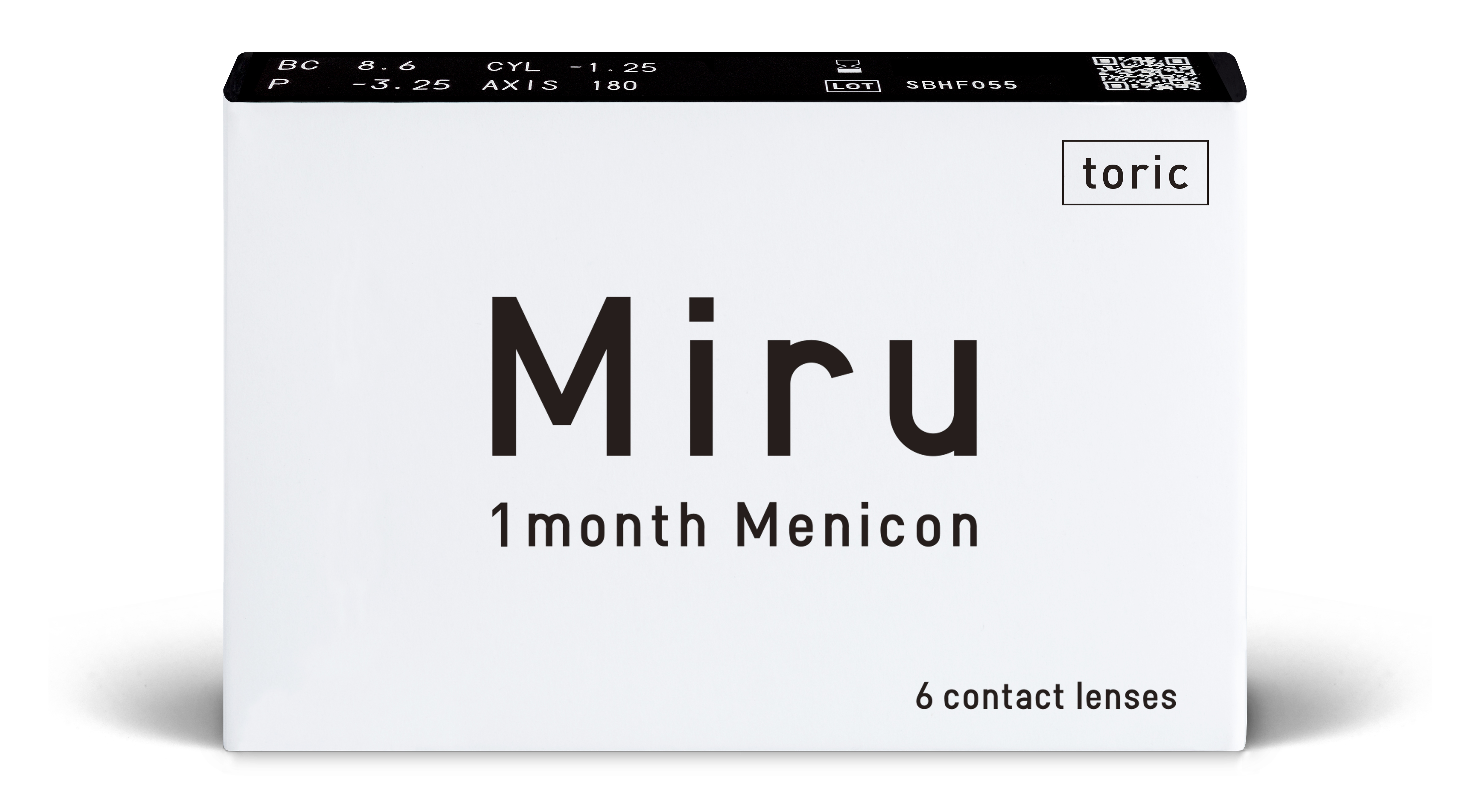 Front Miru Miru 1month For Astigmatism - Boite de 6 lentilles Mensuelle 6 Lentilles par boîte