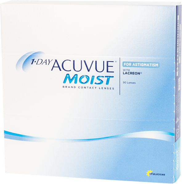 Front, 1-DAY ACUVUE® MOIST® for ASTIGMATISM (90 lentilles)