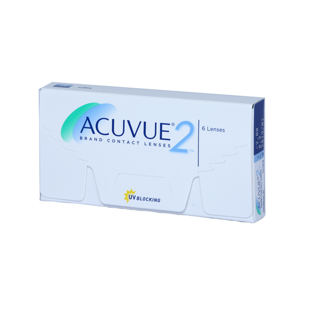 Front ACUVUE ACUVUE 2 vente par 6 Bi-mensuelle 6 Lentilles par boîte