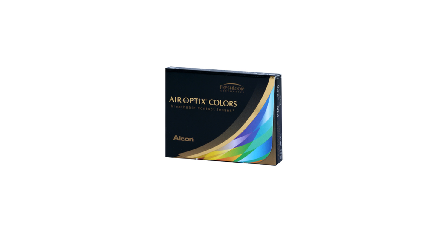 Front AIR OPTIX AIR OPTIX COLORS 2L Brillante Blue Mensuelle 2 Lentilles par boîte