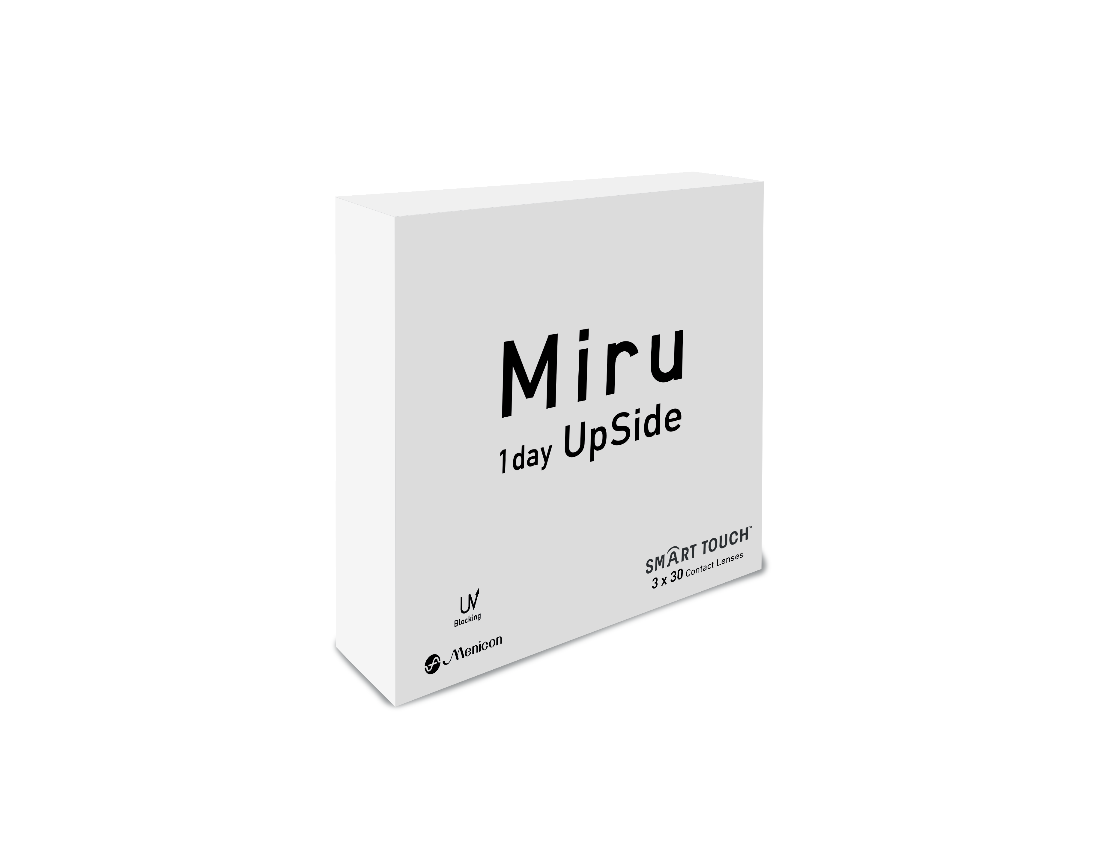 Front Miru Miru 1day UpSide - 3x30 lentilles Journalière 90 Lentilles par boîte