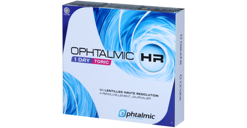 Front OPHTALMIC OPHTALMIC HR 1 DAY TOR 90L Journalière 90 Lentilles par boîte