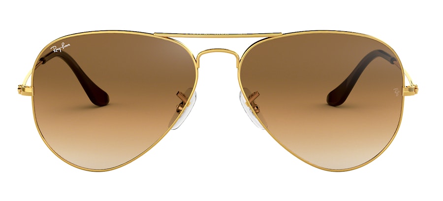 Ray-Ban Aviator RB 3025 Unisex Sunglasses Brown/Gold