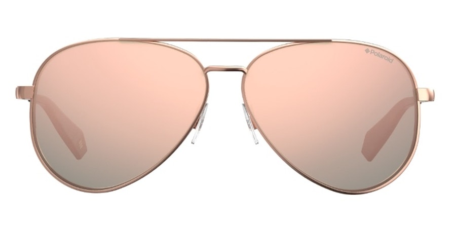 Polaroid Mirrored Aviator PLD 6069/S Women's Sunglasses Pink/Gold