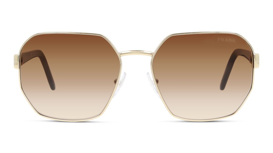 prada gold frame sunglasses
