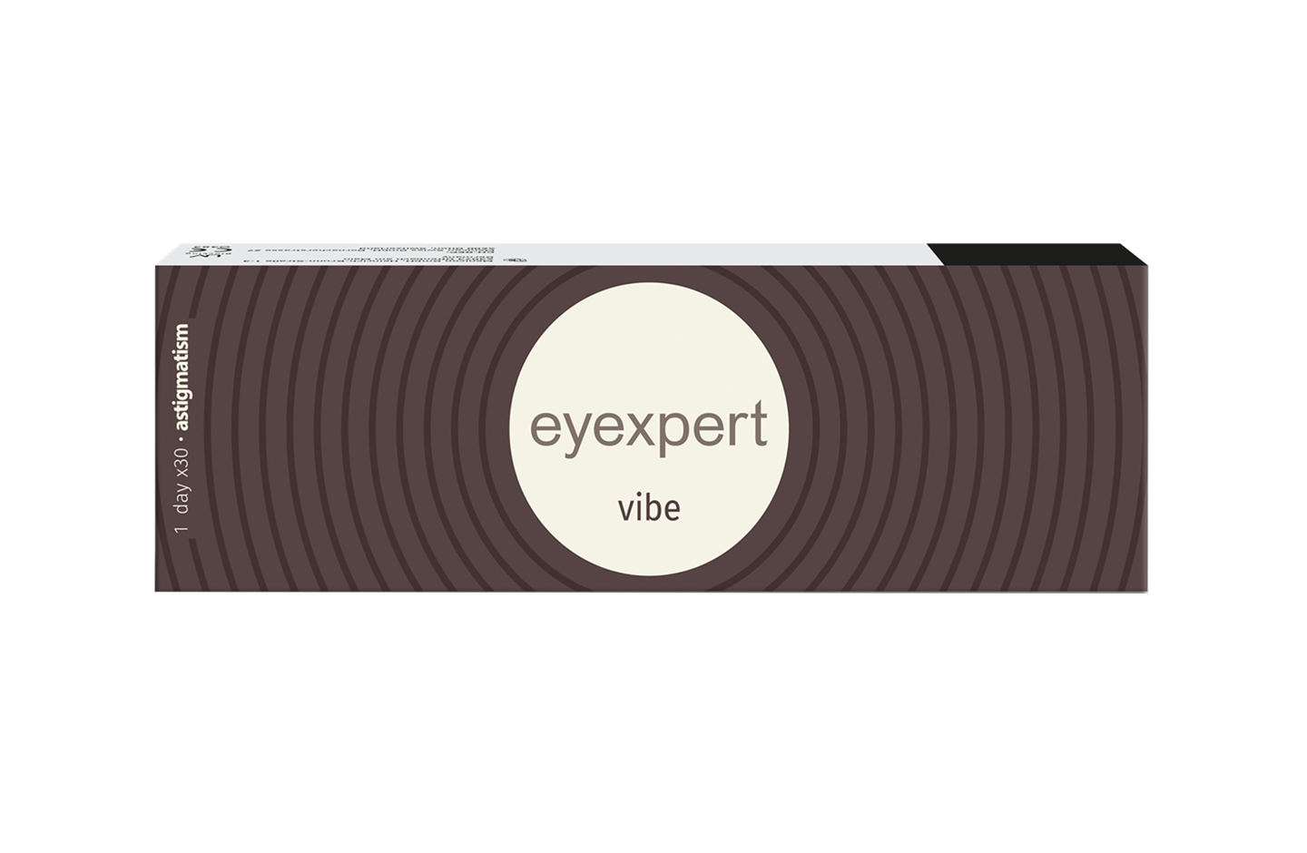 Front Eyexpert Eyexpert Vibe (1 day toric for astigmatism) Daily 30 lenses per box, per eye