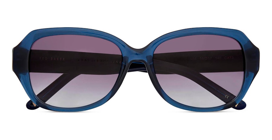 Ted Baker Mae TB 1606 (608) Sunglasses Grey / Blue